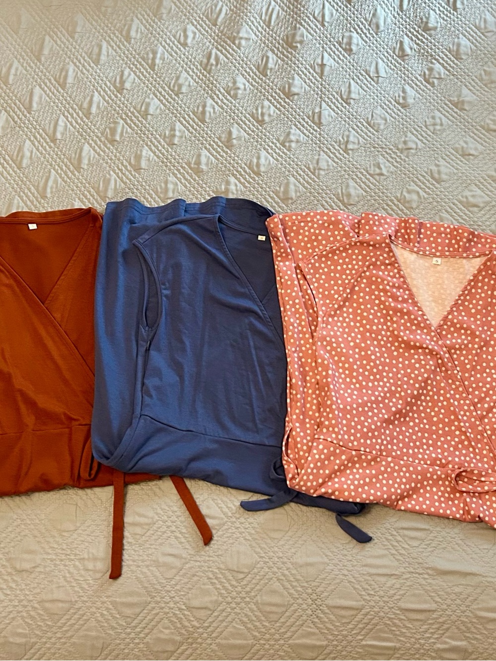 BUNDLE of Three Faux Wrap Dresses, Size Small, NWOT